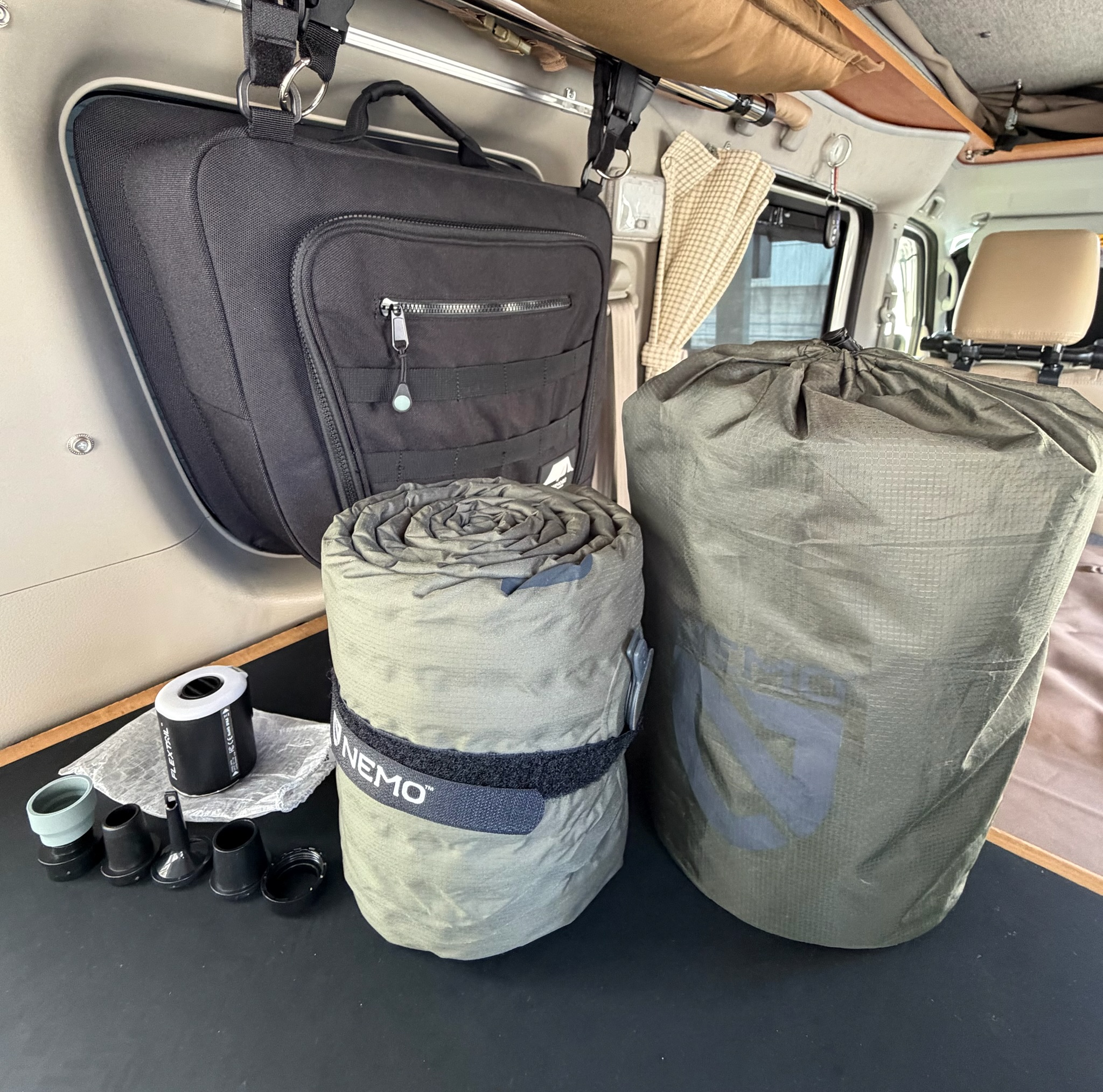 ココワゴンの装備全体（NEMO・FLEXTAIL・SHINOBI）