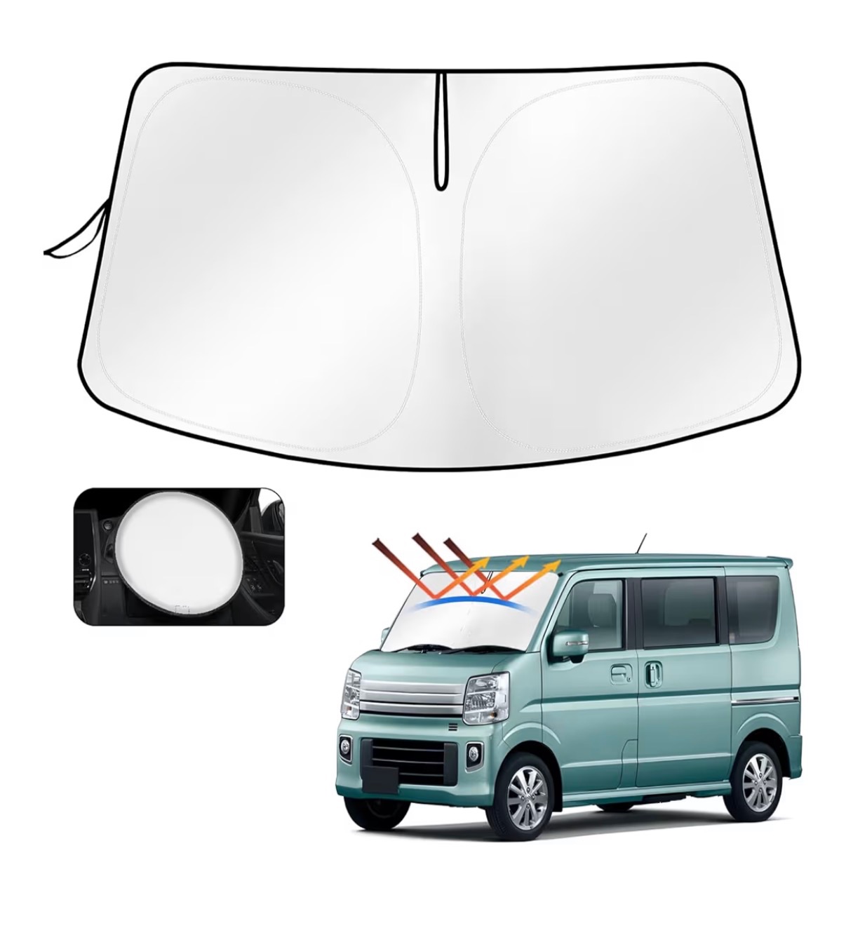 エブリイのフロントガラス用サンシェード