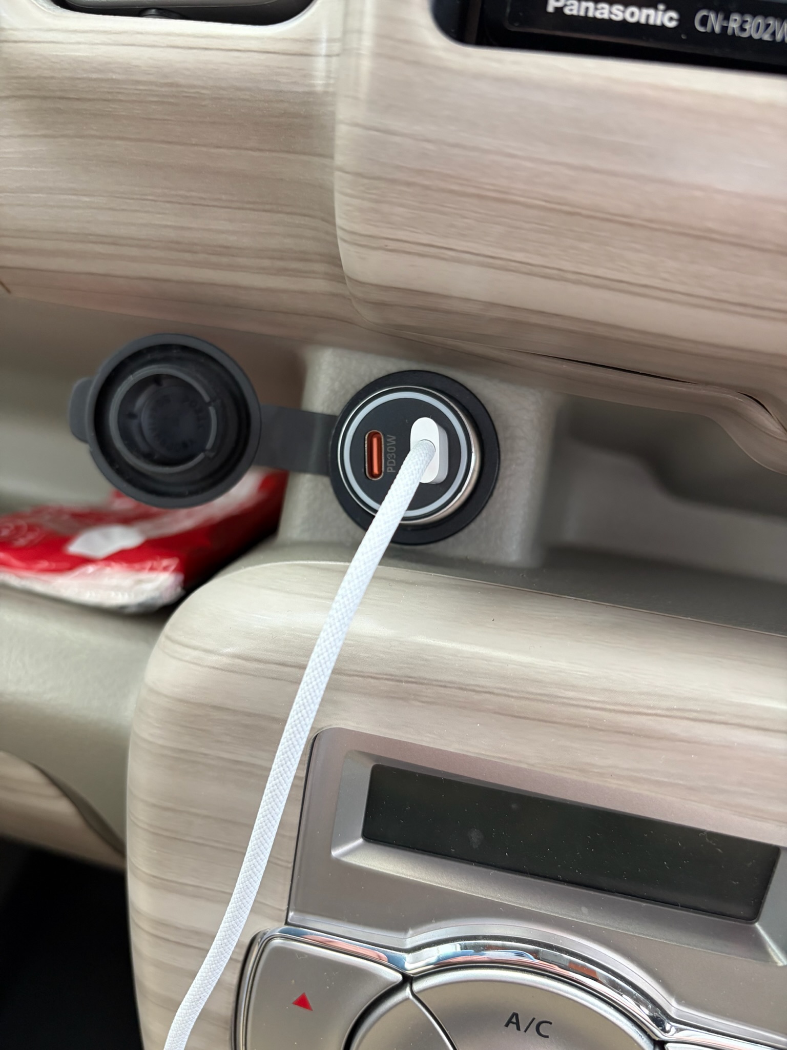 シガーソケット Type-C 2連