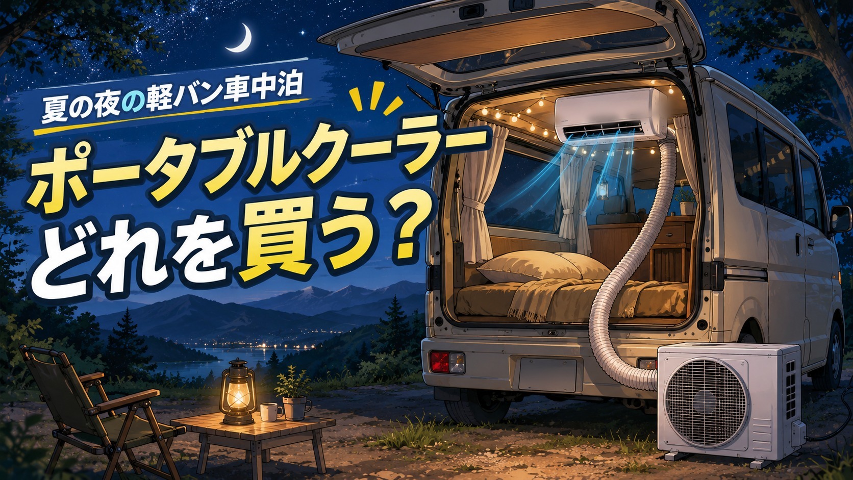 車中泊向けポータブルクーラーはどれを買う？コイズミ ラ・クール比較